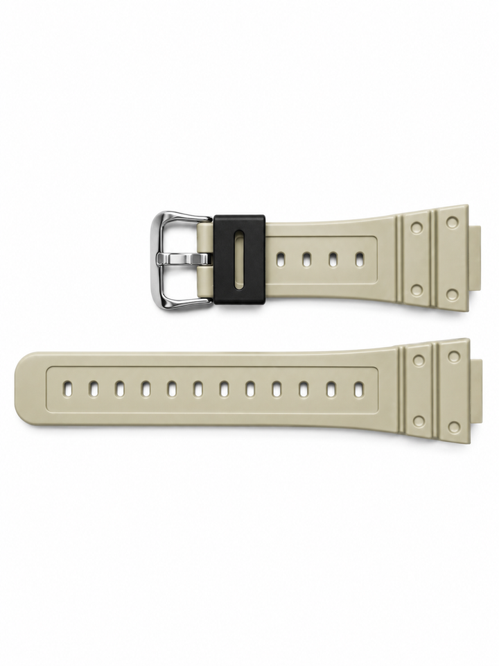 Genuine Casio replacement watch strap for DW-5600CA-8, grey colour, part number 10636210