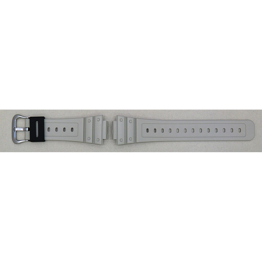 Genuine Casio replacement watch strap for DW-5600CA-8, grey colour, part number 10636210