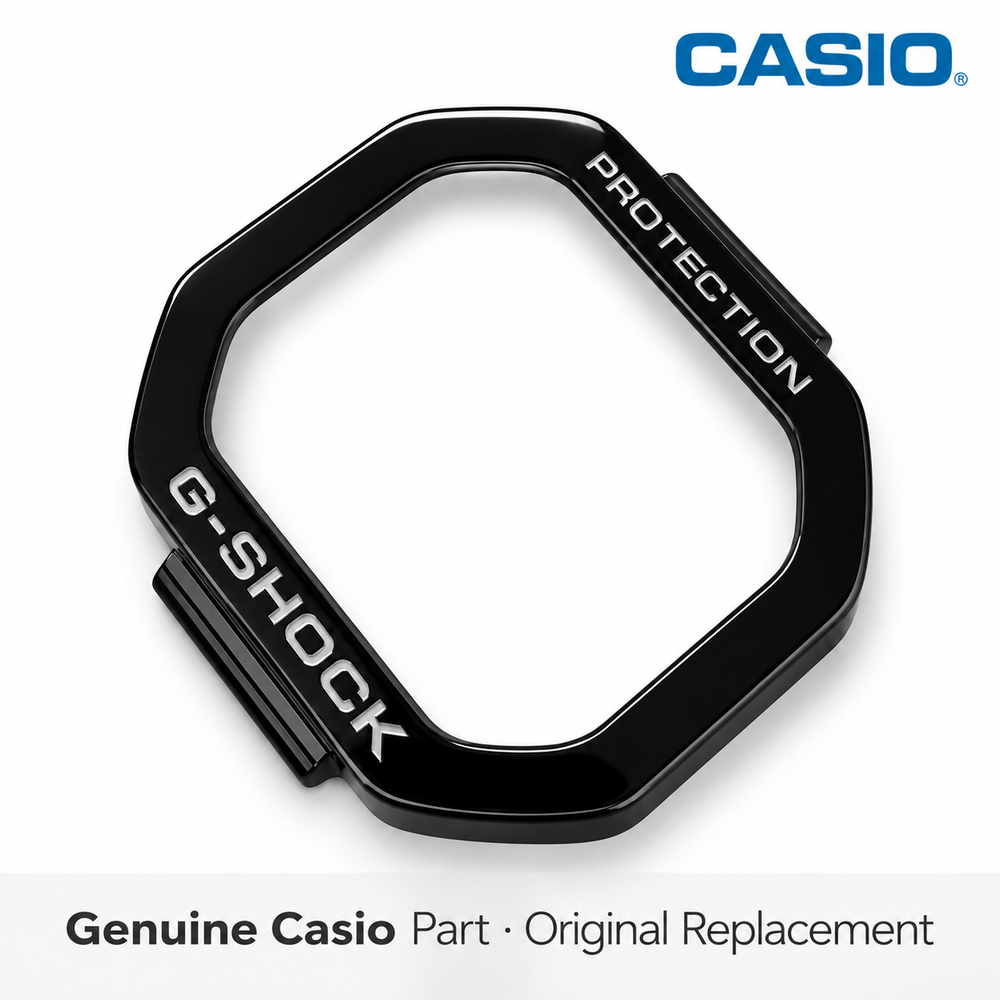 Genuine Casio stainless steel bezel with G-SHOCK Protection lettering, part number 10652142, for DW-H5600MB-1