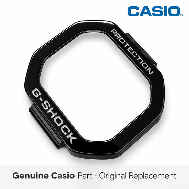Genuine Casio stainless steel bezel with G-SHOCK Protection lettering, part number 10652142, for DW-H5600MB-1