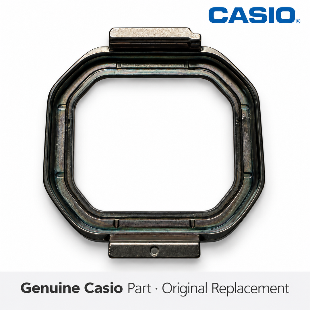 Genuine Casio stainless steel bezel with G-SHOCK Protection lettering, part number 10652142, for DW-H5600MB-1