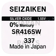Seizaiken SR416SW Silver Oxide Watch Battery | Genuine Japan Made | 337 | Long-Lasting Power