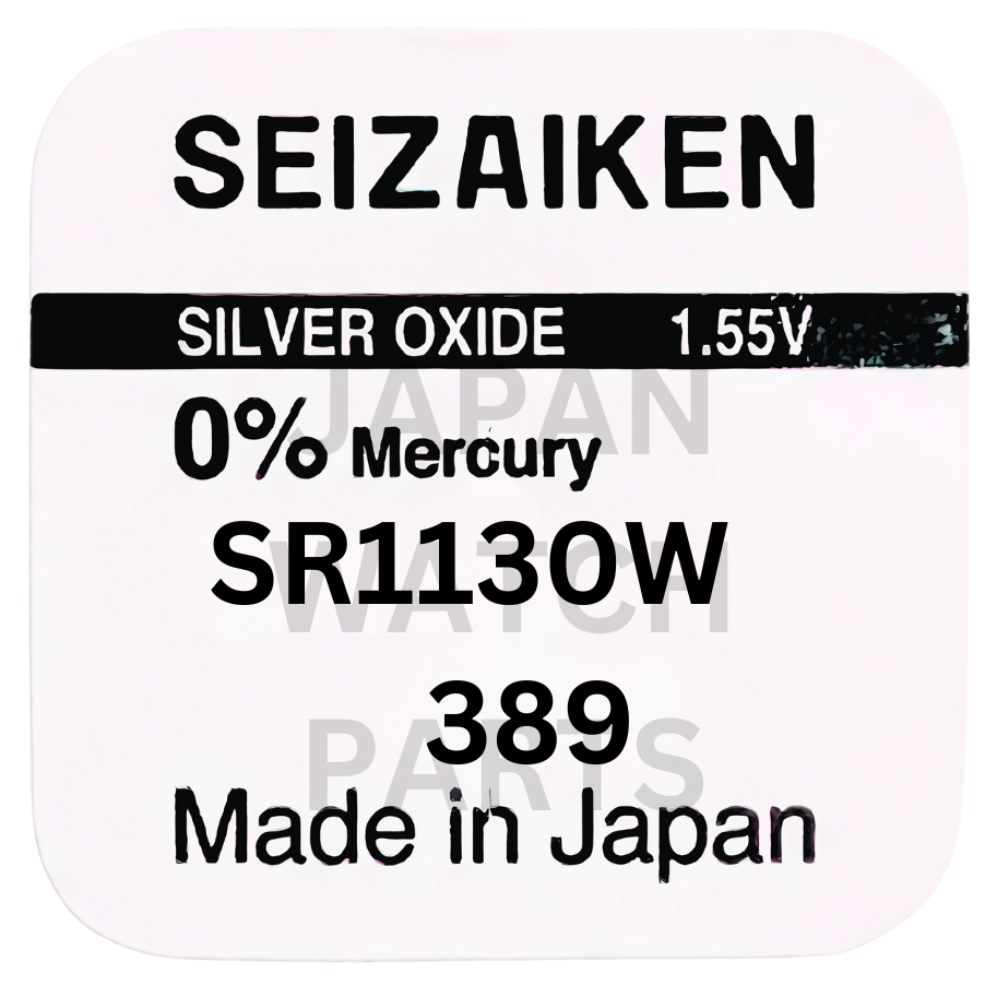 Seizaiken SR1130W Silver Oxide Watch Battery | Genuine Japan Made | 389 | Long-Lasting Power