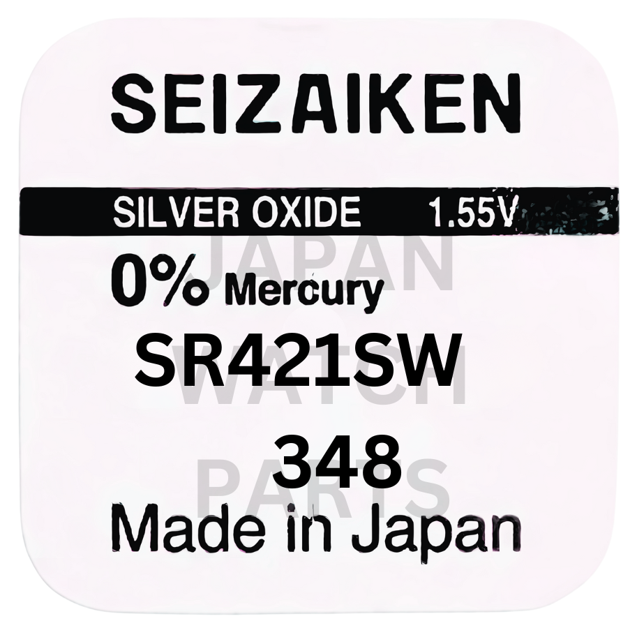 Seizaiken SR421SW Silver Oxide Watch Battery | Genuine Japan Made | 348 | Long-Lasting Power