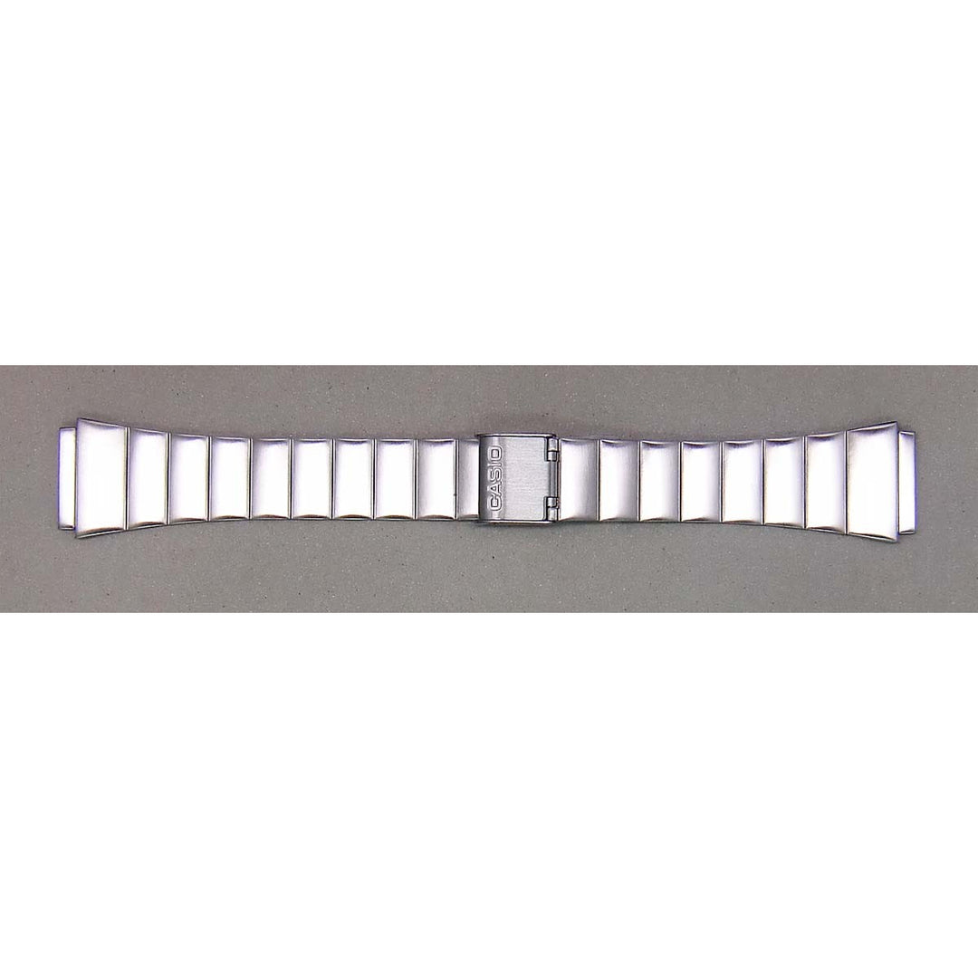 Genuine Casio replacement watch strap for CA-506-1R, CA-506-1(3208), silver colour, part number 71605118