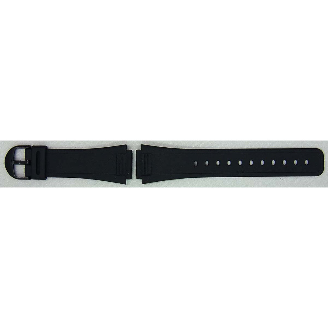 Genuine Casio replacement watch strap for AQ-47-1EMQY, black colour, part number 71607394