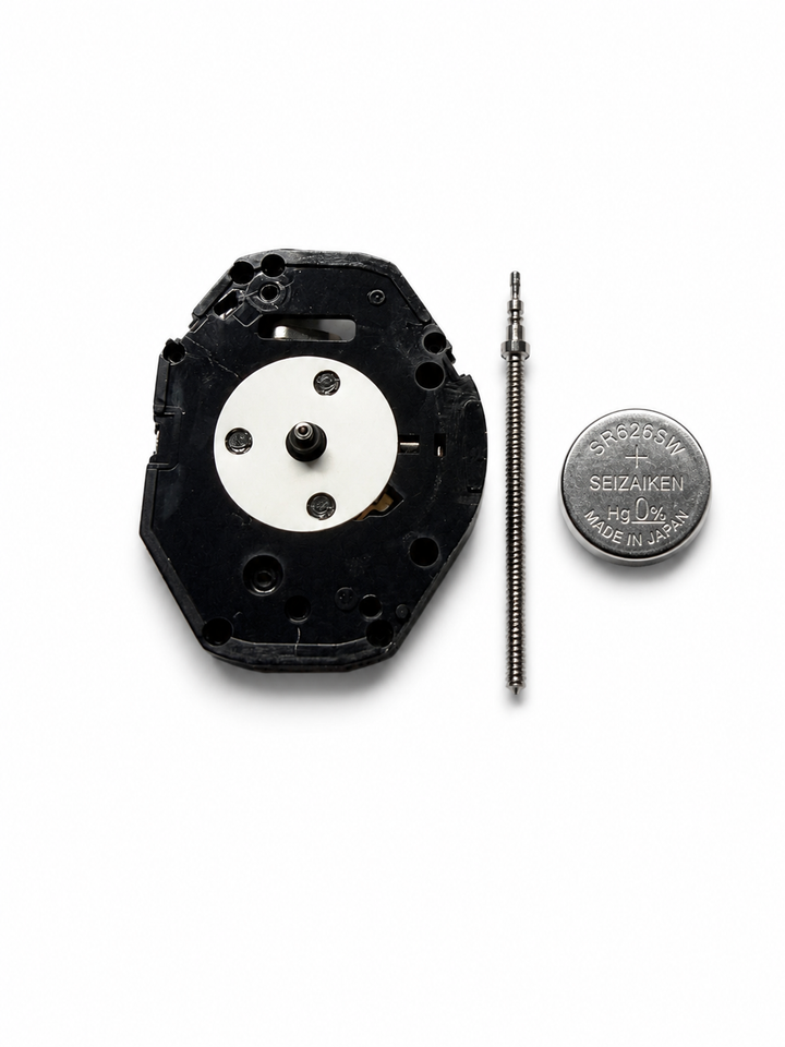 Seiko Hattori PC21A/J movement kit with stem and 377 battery