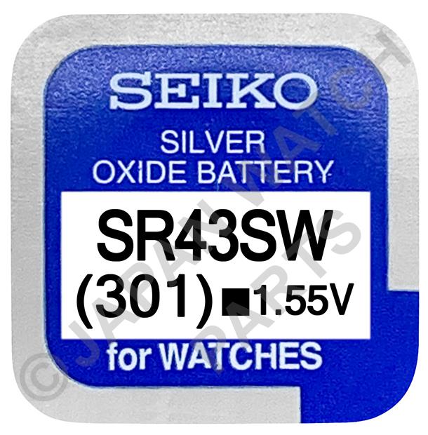 Sr43sw Battery Seiko 301 SR43SW Watch Battery – Japan Watch Parts